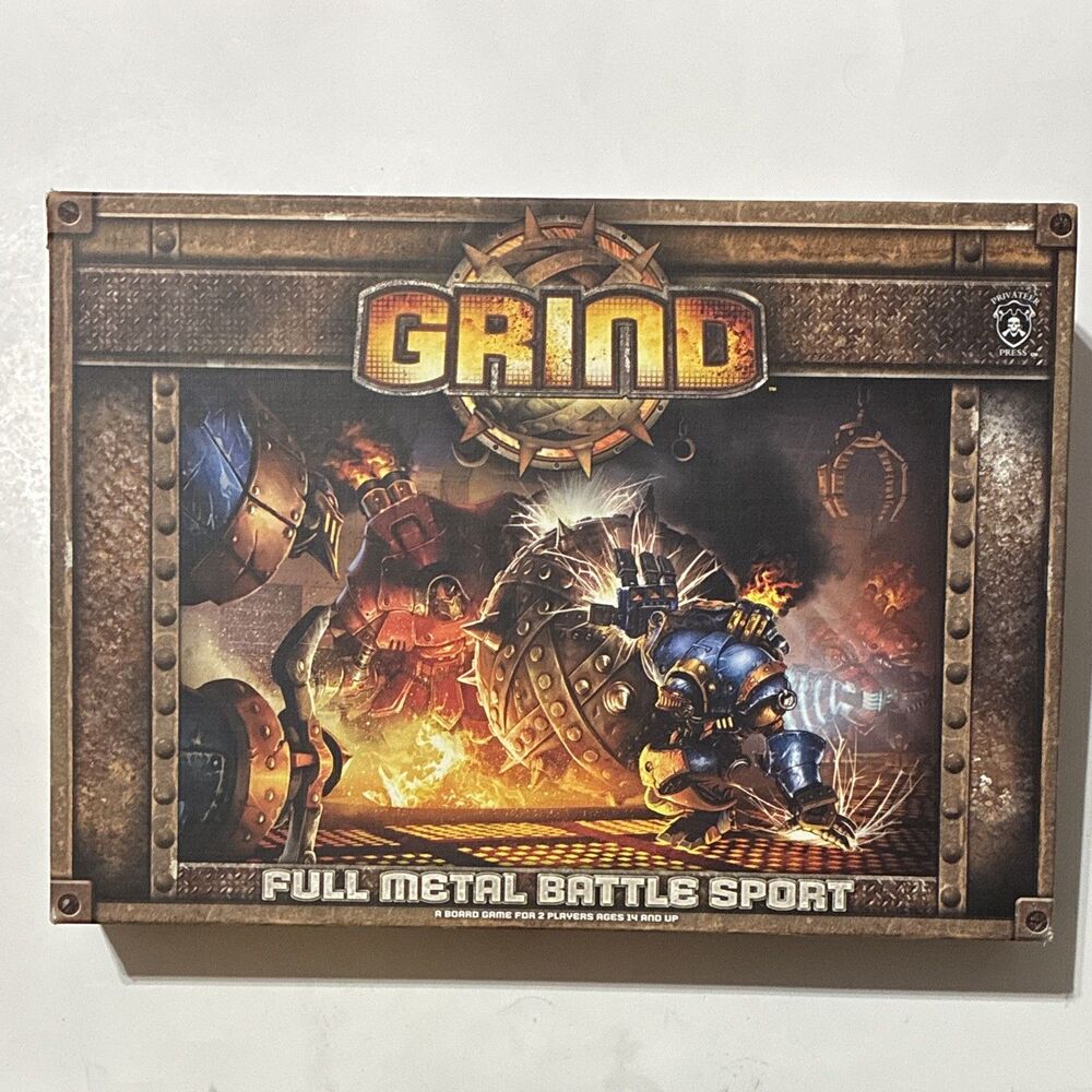 GRIND Full Metal Battle Sport Board Game Privateer Press 2009 Complete
